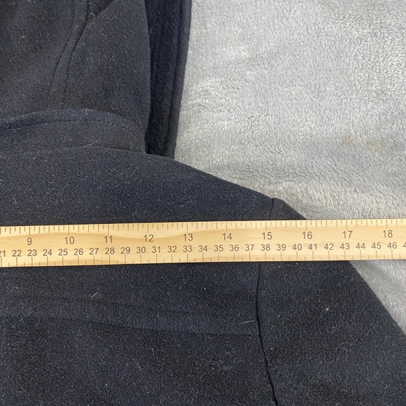 Kenneth Cole New York Black Toggle Coat Hooded Wool Blend‎ Women's Size 4 - Picture 6 of 15